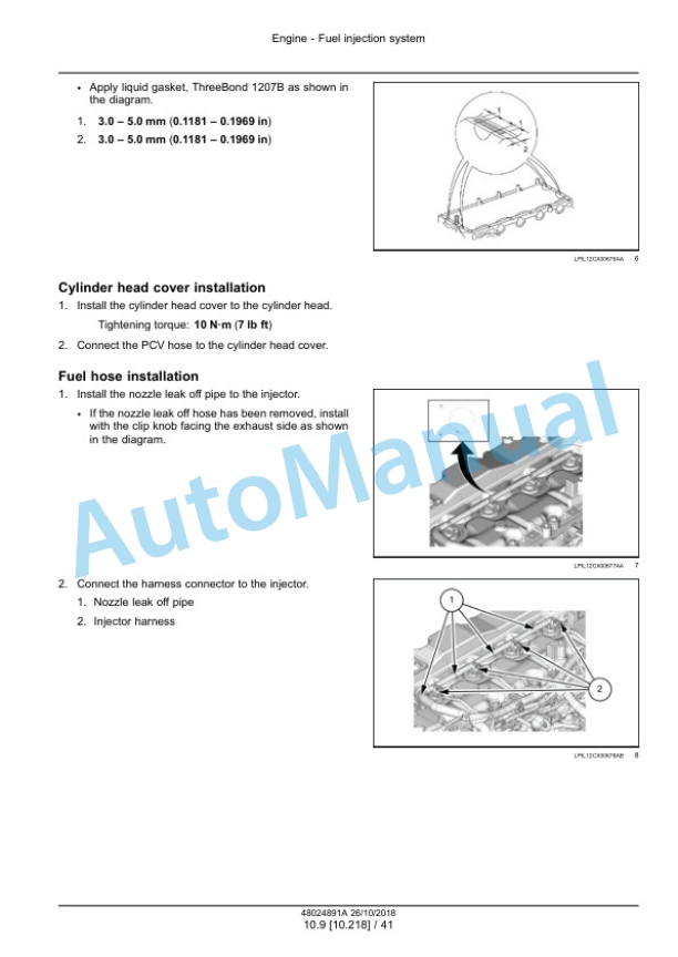 Alternative view of New Holland E175C EVO Crawler Excavator Service Manual 48024891A