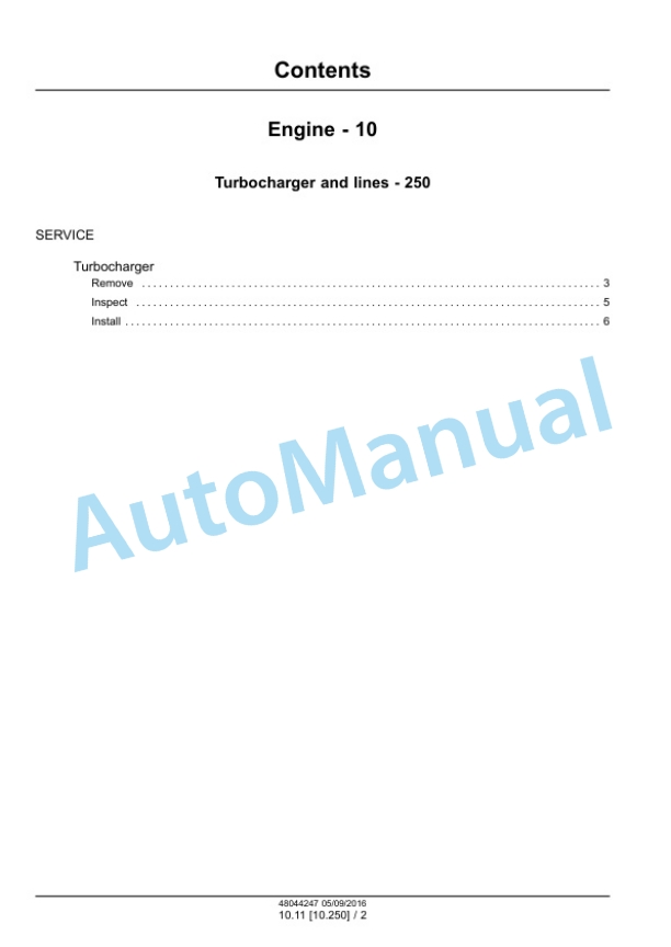 Alternative view of New Holland E175C EVO Tier III Crawler Excavator Service Manual 48044247