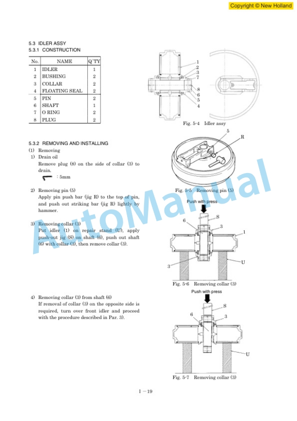 New Holland E200SR Excavator Workshop Manual 60413431 4 New Holland E200SR Excavator Workshop Manual 60413431-4