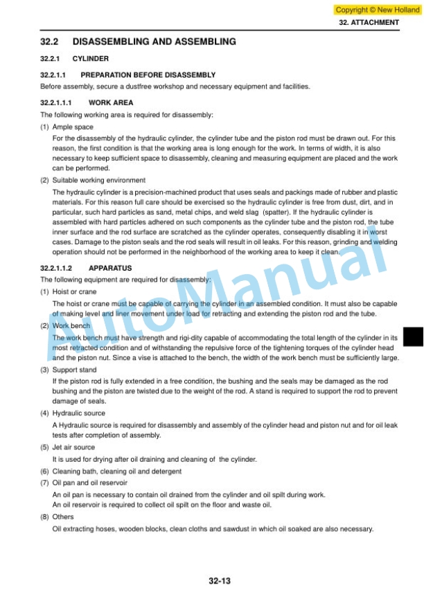 New Holland E215B, E215BLC Hydraulic Excavator Shop Manual 87731204 3 New Holland E215B, E215BLC Hydraulic Excavator Shop Manual 87731204-3
