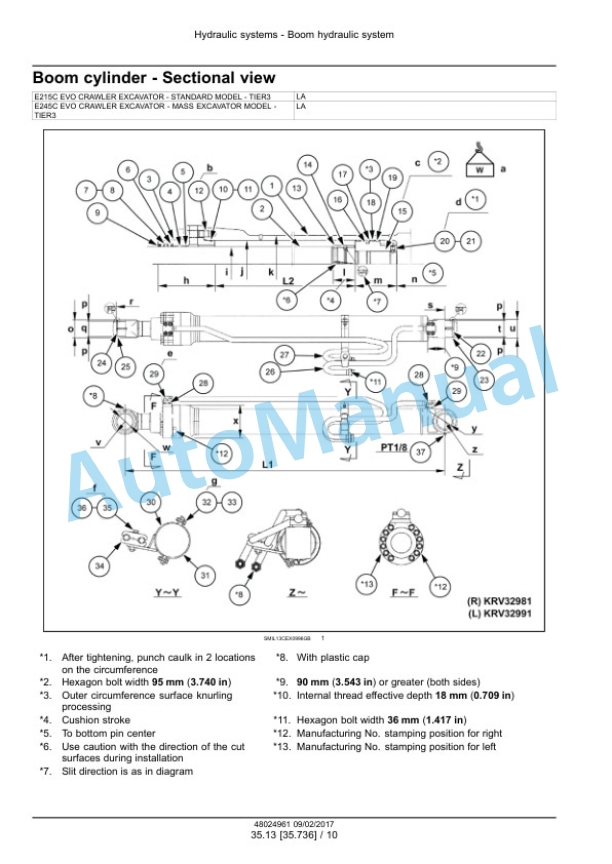 New Holland E215C, E245C EVO Hydraulic Excavator Service Manual 48024961 3 New Holland E215C, E245C EVO Hydraulic Excavator Service Manual 48024961 - Image 3
