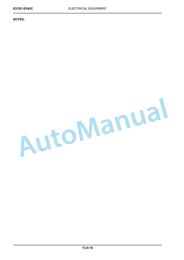 New Holland E215C, E245C Tier IV Crawler Excavator Service Manual 84550265A 3 New Holland E215C, E245C Tier IV Crawler Excavator Service Manual 84550265A-3