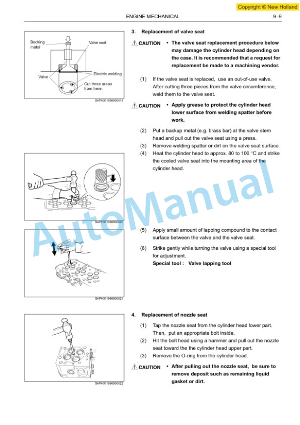 New Holland E225BSR Mini Excavator Workshop Manual 87709239A 5 New Holland E225BSR Mini Excavator Workshop Manual 87709239A - Image 5