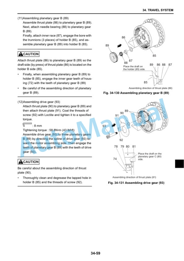 New Holland E265B, E265BLC - HS Engine Hydraulic Excavator Shop Manual 87731200 4 New Holland E265B, E265BLC - HS Engine Hydraulic Excavator Shop Manual 87731200-4