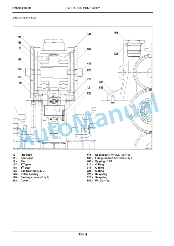 New Holland E265B, E305B ROPS Tier III Crawler Excavator Service Manual 84392423A 2 New Holland E265B, E305B ROPS Tier III Crawler Excavator Service Manual 84392423A-2
