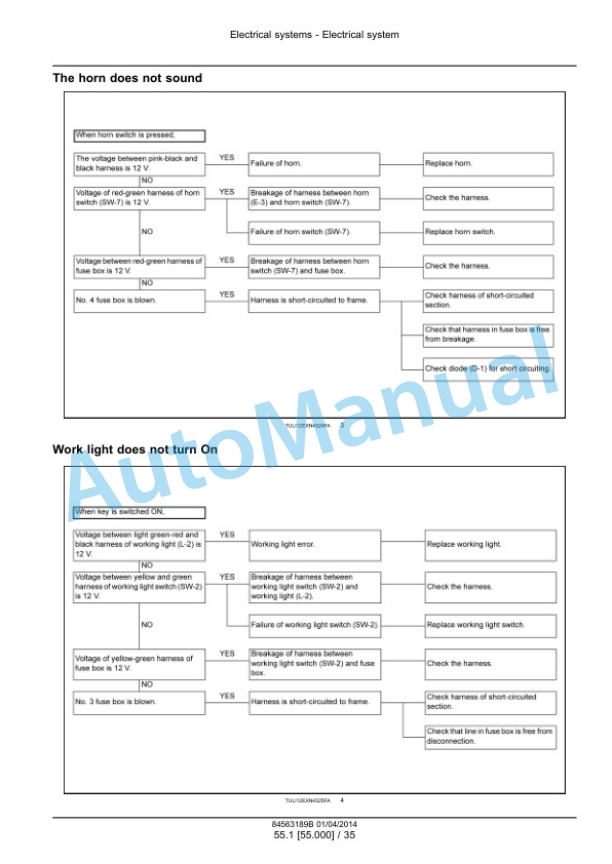 New Holland E26B SR, E29B SR Mini Excavator Service Manual 84563189B 5 New Holland E26B SR, E29B SR Mini Excavator Service Manual 84563189B - Image 5