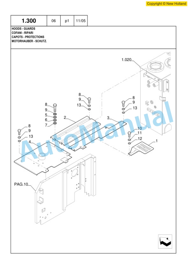 New Holland E305 Excavator Parts Catalogue 6040434300 4 New Holland E305 Excavator Parts Catalogue 6040434300-4