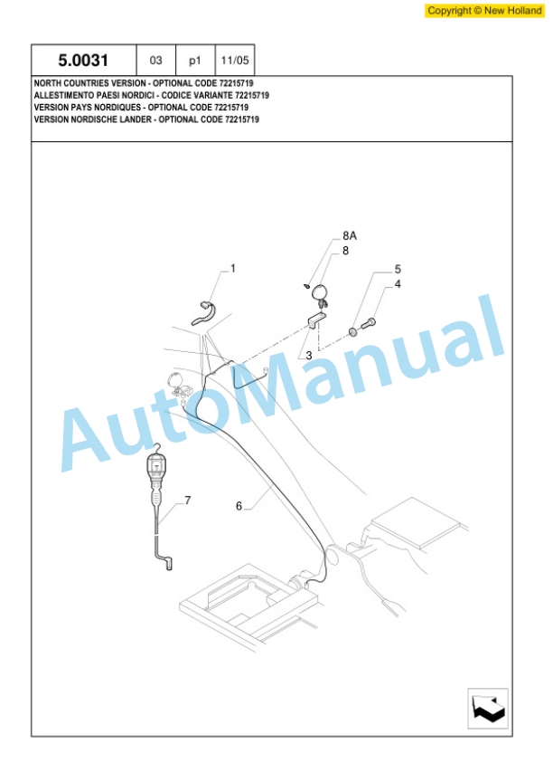 New Holland E305 Excavator Parts Catalogue 6040434300 5 New Holland E305 Excavator Parts Catalogue 6040434300-5