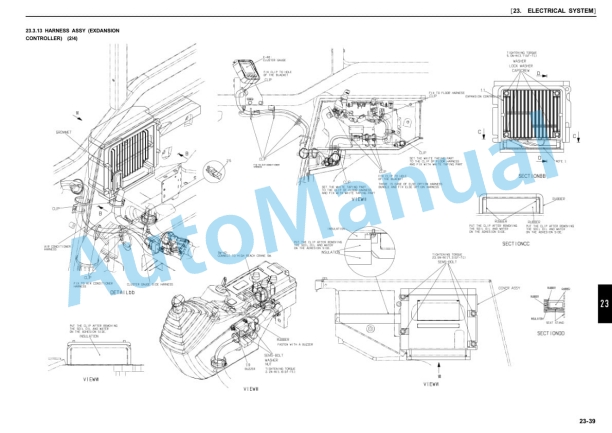 Alternative view of New Holland E30B Tier 3 Compact Hydraulic Excavator Service Manual S5HW0040E01