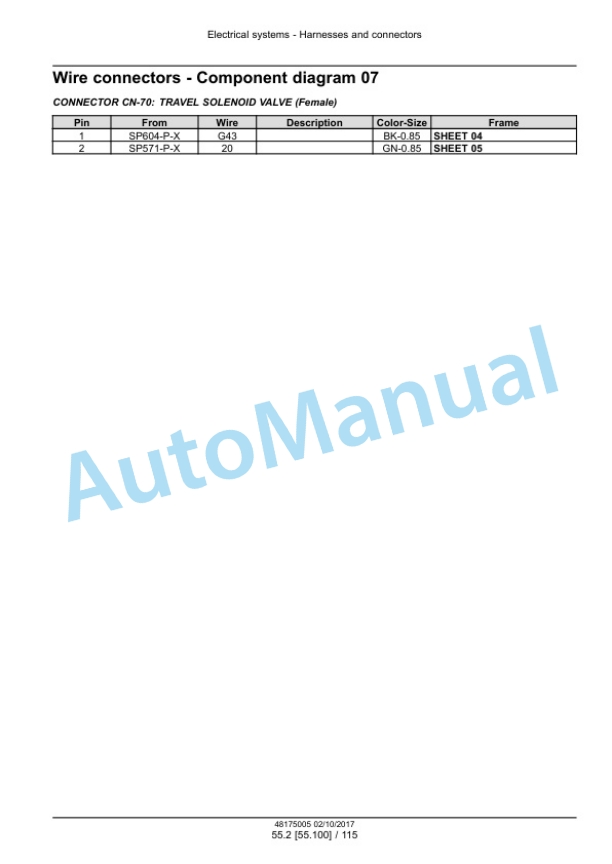 New Holland E30C Mini Excavator Service Manual 48175005 5 New Holland E30C Mini Excavator Service Manual 48175005 - Image 5