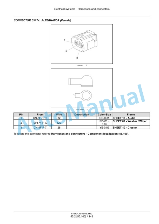 New Holland E30C Mini Excavator Service Manual 51649426 5 New Holland E30C Mini Excavator Service Manual 51649426 - Image 5