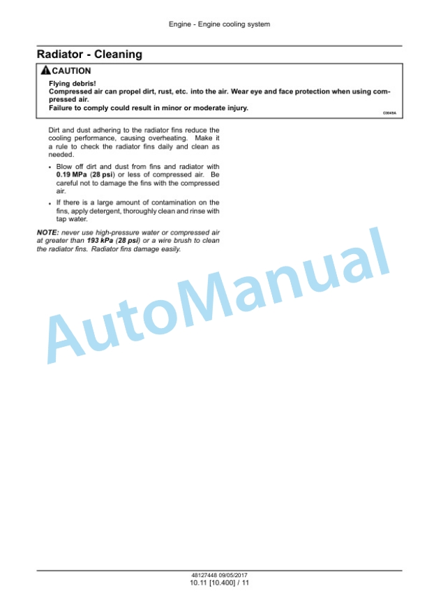Alternative view of New Holland E37C Mini Excavator Service Manual 48127448