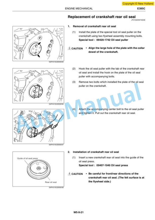 New Holland E385C Hino Diesel Engine J08E-UN Service Manual 47391166A 3 New Holland E385C Hino Diesel Engine J08E-UN Service Manual 47391166A-3