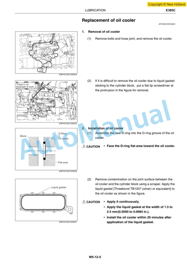 New Holland E385C Hino Diesel Engine J08E-UN Service Manual 47391166A 4 New Holland E385C Hino Diesel Engine J08E-UN Service Manual 47391166A-4