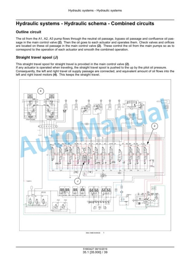 Alternative view of New Holland E60C Mini Excavator Service Manual 51663427