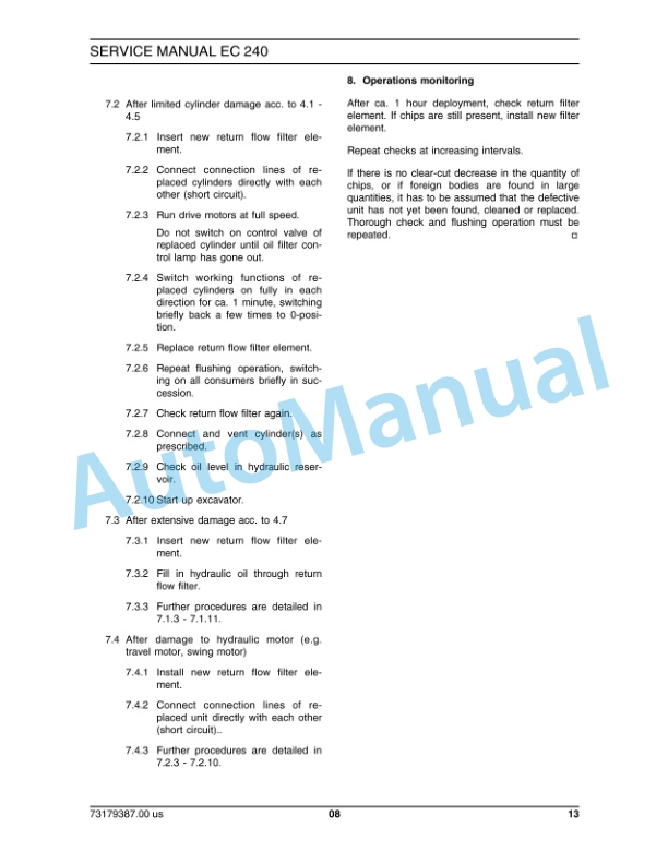 New Holland EC240 Excavator Crawler Service Manual 73179387 3 New Holland EC240 Excavator Crawler Service Manual 73179387 - Image 3
