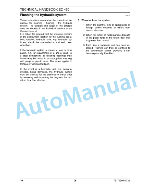 New Holland EC450 Excavator Crawler Technical Handbook 73179399 3 New Holland EC450 Excavator Crawler Technical Handbook 73179399 - Image 3