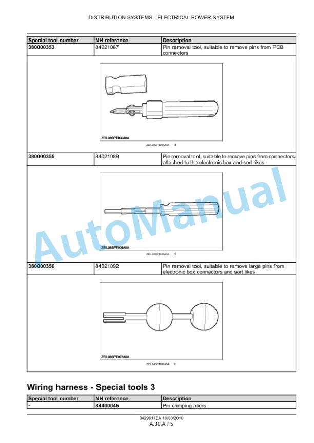 New Holland Extra-Capacity, High-Capacity Varifeed Service Manual 84299175A-2