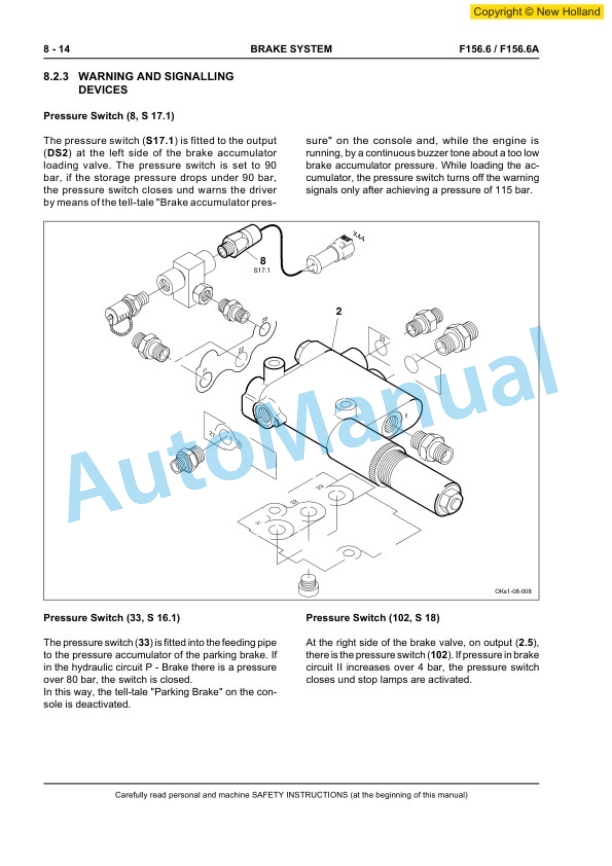 New Holland F156.6, F156.6A Grader Workshop Manual 60413572EN 5 New Holland F156.6, F156.6A Grader Workshop Manual 60413572EN-5