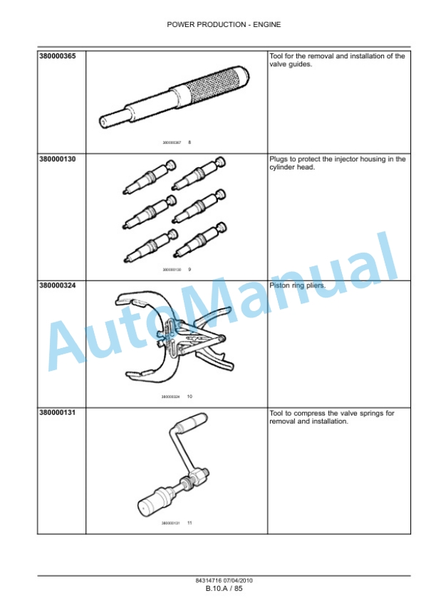 New Holland F2CE9684, F3AE9684 Tier 3 Cursor Engine Service Manual 84314716 2 New Holland F2CE9684, F3AE9684 Tier 3 Cursor Engine Service Manual 84314716-2