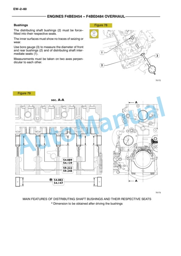 New Holland F4BE0454B, F4BE0484D, F4BE0484E, F4BE0684B, F4BE0684M Engine Repair Manual 60413582 3 New Holland F4BE0454B, F4BE0484D, F4BE0484E, F4BE0684B, F4BE0684M Engine Repair Manual 60413582-3