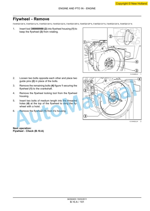 New Holland F4DFE613A-A, F4DFE613B-A, F4DFE613C-A, F4DFE613D-A, F4DFE613G-A, F4DFE613H-A, F4DFE613J-A, F4DFE613K Service Manual 84392403 3 New Holland F4DFE613A-A, F4DFE613B-A, F4DFE613C-A, F4DFE613D-A, F4DFE613G-A, F4DFE613H-A, F4DFE613J-A, F4DFE613K Service Manual 84392403-3