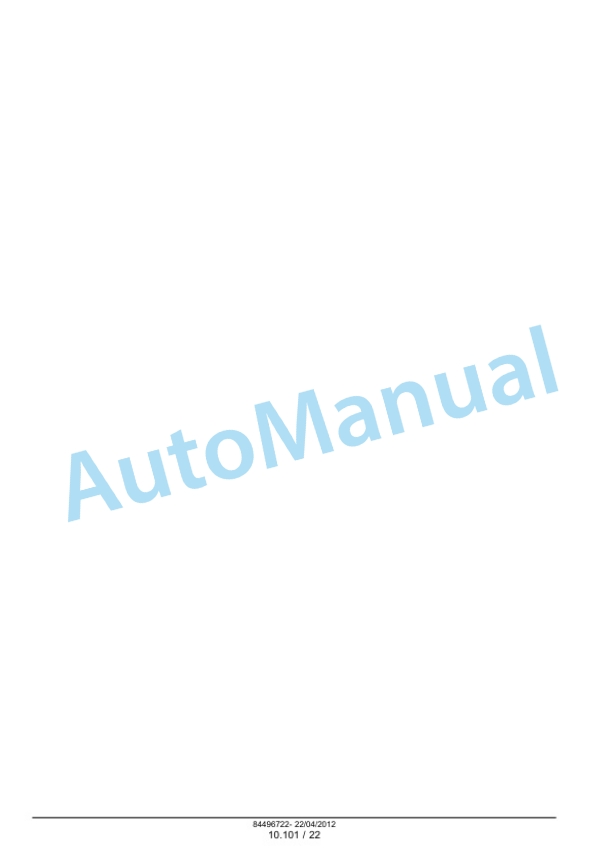 New Holland F5DFL413AA001, F5HFL413CA001 Service Manual 84496722-2