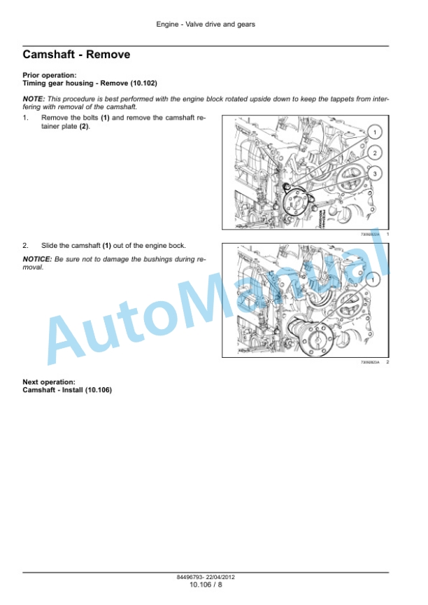 New Holland F5DFL413AA001, F5HFL413CA001 Service Manual 84496793-3