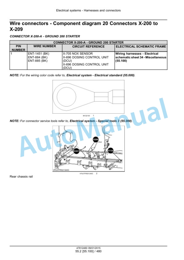 New Holland FR450, FR500, FR600, FR700, FR850 Forage Harvester Service Manual 47812460 3 New Holland FR450, FR500, FR600, FR700, FR850 Forage Harvester Service Manual 47812460 - Image 3