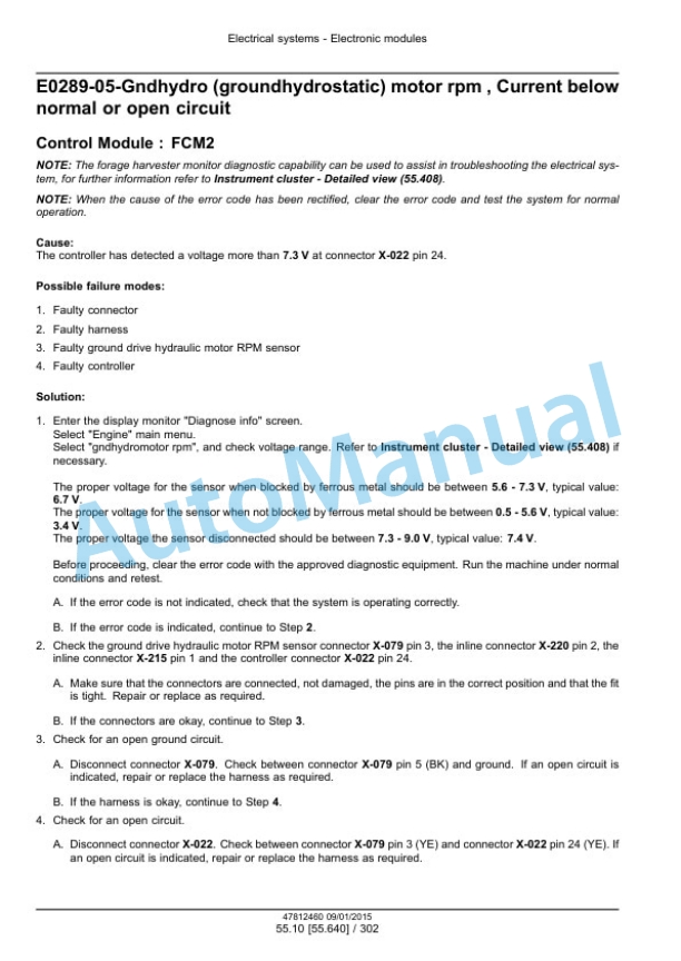 New Holland FR450, FR500, FR600, FR700, FR850 Forage Harvester Service Manual 47812460 4 New Holland FR450, FR500, FR600, FR700, FR850 Forage Harvester Service Manual 47812460 - Image 4