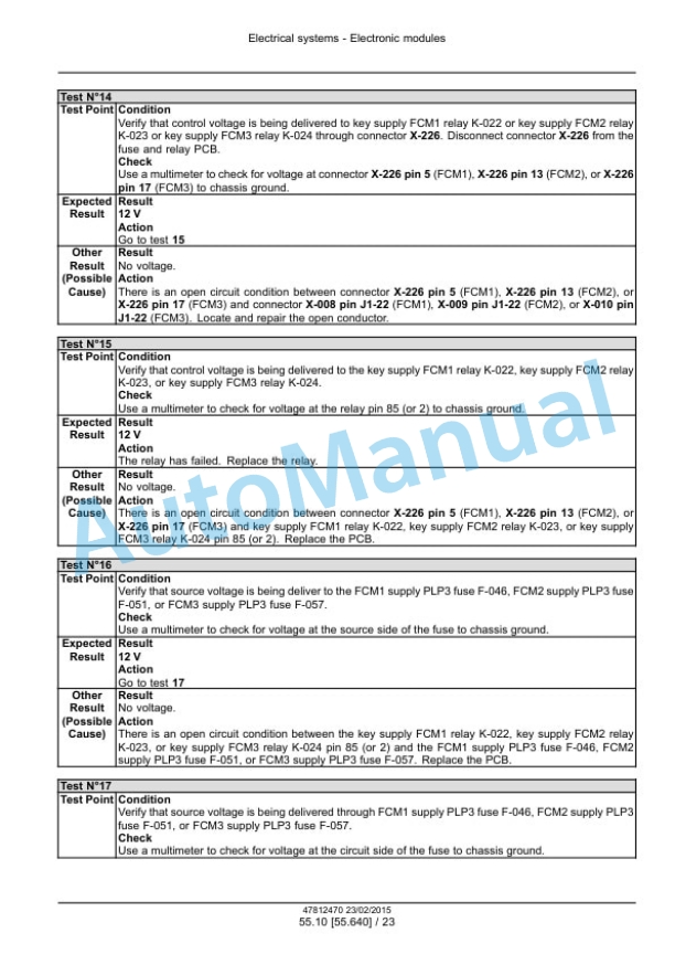 New Holland FR450, FR500, FR600, FR700, FR850 Forage Harvester Service Manual 47849559 3 New Holland FR450, FR500, FR600, FR700, FR850 Forage Harvester Service Manual 47849559 - Image 3