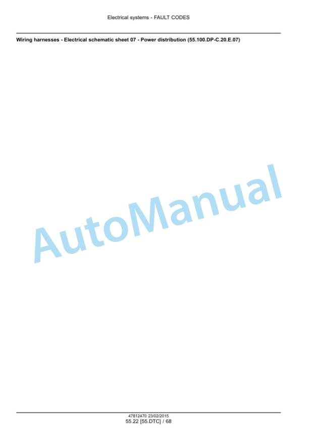 New Holland FR450, FR500, FR600, FR700, FR850 Forage Harvester Service Manual 47849560 2 New Holland FR450, FR500, FR600, FR700, FR850 Forage Harvester Service Manual 47849560-2