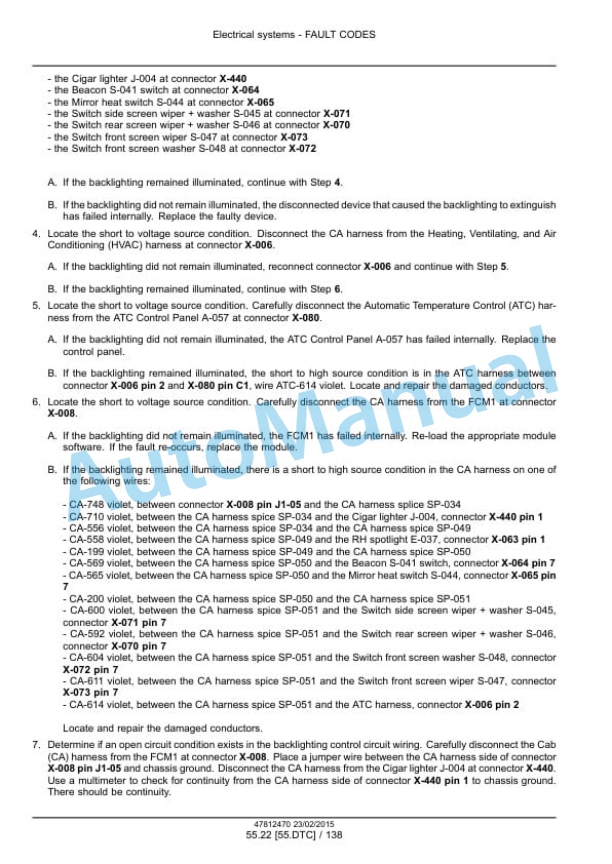 New Holland FR450, FR500, FR600, FR700, FR850 Forage Harvester Service Manual 47849560 3 New Holland FR450, FR500, FR600, FR700, FR850 Forage Harvester Service Manual 47849560-3