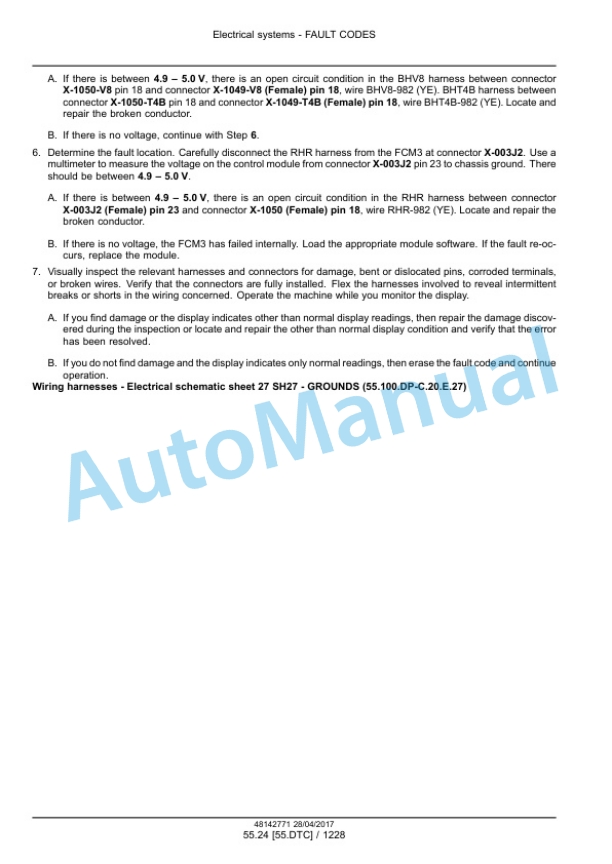 New Holland FR480, FR550, FR650, FR780, FR850 Forage Harvester Service Manual 48142771 5 New Holland FR480, FR550, FR650, FR780, FR850 Forage Harvester Service Manual 48142771 - Image 5