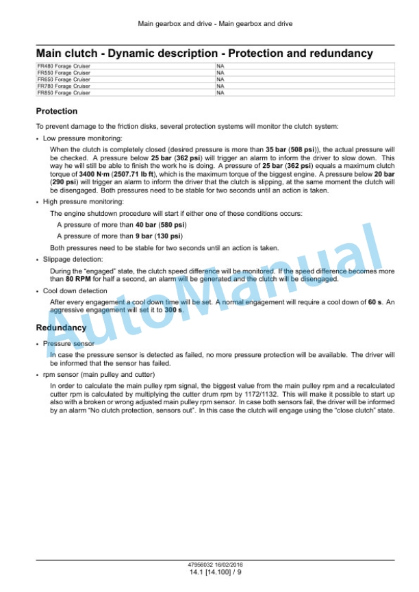 New Holland FR480, FR550, FR650, FR780 Tier 4B Final, FR850 Tier 2 Forage Harvester Service Manual 47985288 3 New Holland FR480, FR550, FR650, FR780 Tier 4B Final, FR850 Tier 2 Forage Harvester Service Manual 47985288 - Image 3