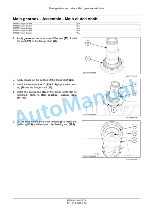 New Holland FR480, FR550, FR650, FR780 Tier 4B Final, FR850 Tier 2 Forage Harvester Service Manual 47985288 4 New Holland FR480, FR550, FR650, FR780 Tier 4B Final, FR850 Tier 2 Forage Harvester Service Manual 47985288 - Image 4
