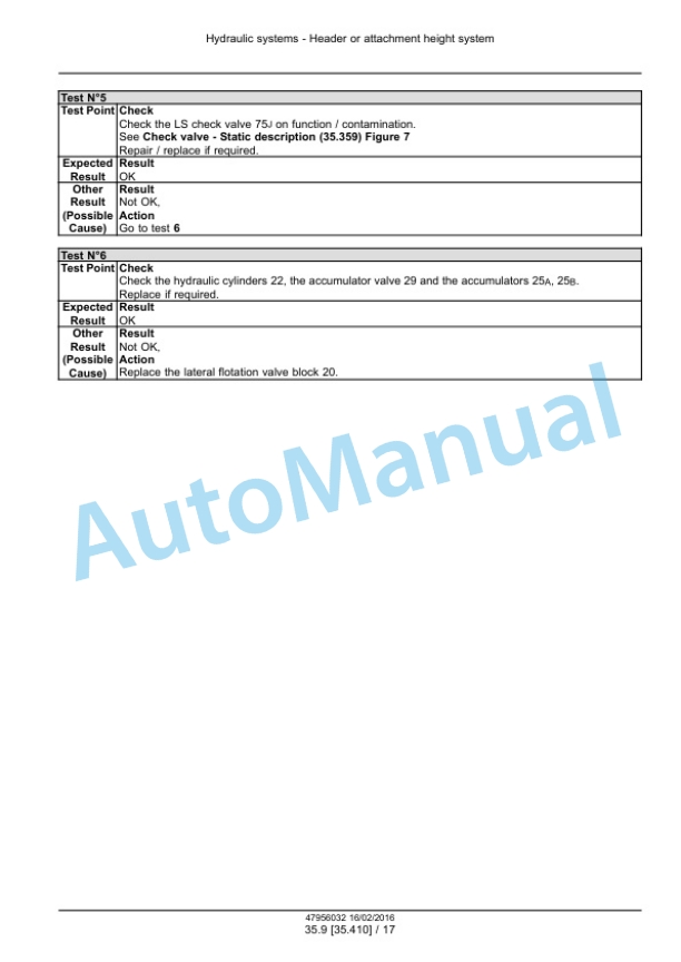 New Holland FR480, FR550, FR650, FR780 Tier 4B Final, FR850 Tier 2 Forage Harvester Service Manual 47985290 5 New Holland FR480, FR550, FR650, FR780 Tier 4B Final, FR850 Tier 2 Forage Harvester Service Manual 47985290 - Image 5
