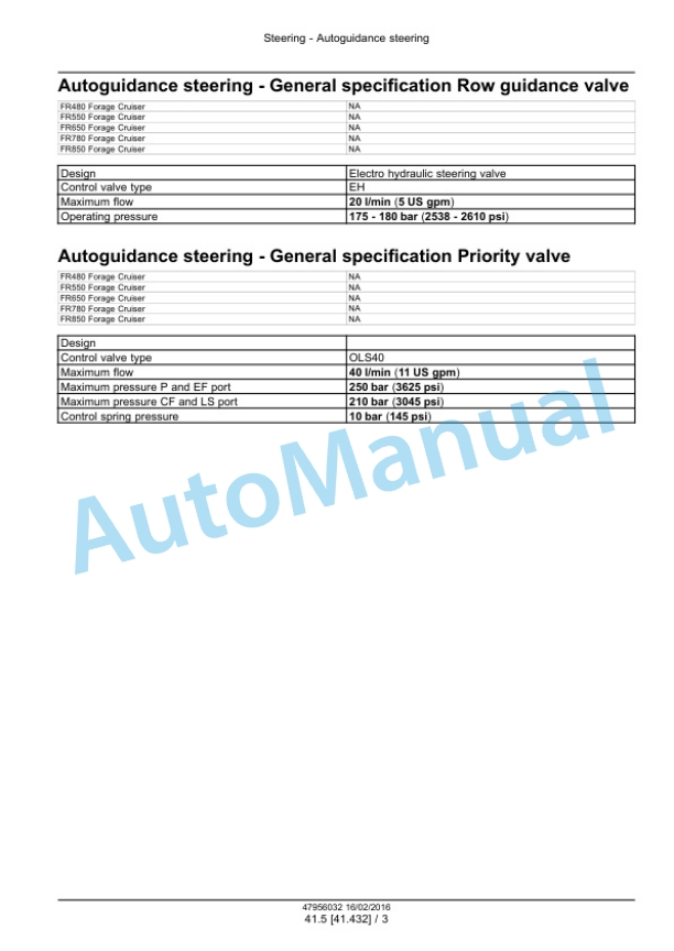 New Holland FR480, FR550, FR650, FR780 Tier 4B Final, FR850 Tier 2 Forage Harvester Service Manual 47985291 3 New Holland FR480, FR550, FR650, FR780 Tier 4B Final, FR850 Tier 2 Forage Harvester Service Manual 47985291 - Image 3