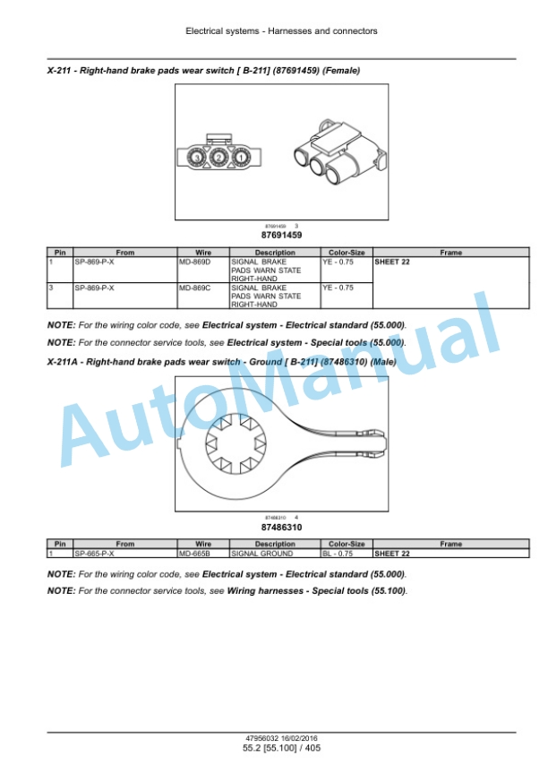 New Holland FR480, FR550, FR650, FR780 Tier 4B Final, FR850 Tier 2 Forage Harvester Service Manual 47985293 2 New Holland FR480, FR550, FR650, FR780 Tier 4B Final, FR850 Tier 2 Forage Harvester Service Manual 47985293-2
