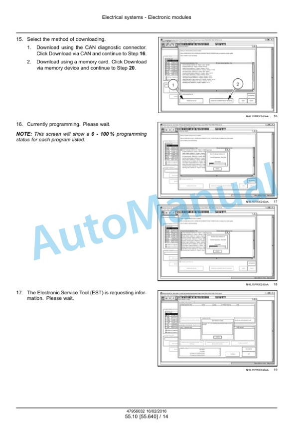 Alternative view of New Holland FR480, FR550, FR650, FR780 Tier 4B Final, FR850 Tier 2 Forage Harvester Service Manual 47985294