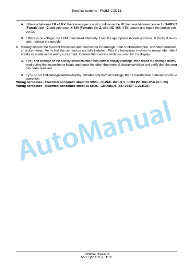 New Holland FR480, FR550, FR650, FR780 Tier 4B Final, FR850 Tier 2 Forage Harvester Service Manual 47985298 3 New Holland FR480, FR550, FR650, FR780 Tier 4B Final, FR850 Tier 2 Forage Harvester Service Manual 47985298-3