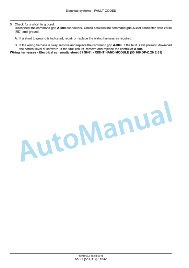 New Holland FR480, FR550, FR650, FR780 Tier 4B Final, FR850 Tier 2 Forage Harvester Service Manual 47985299 3 New Holland FR480, FR550, FR650, FR780 Tier 4B Final, FR850 Tier 2 Forage Harvester Service Manual 47985299-3