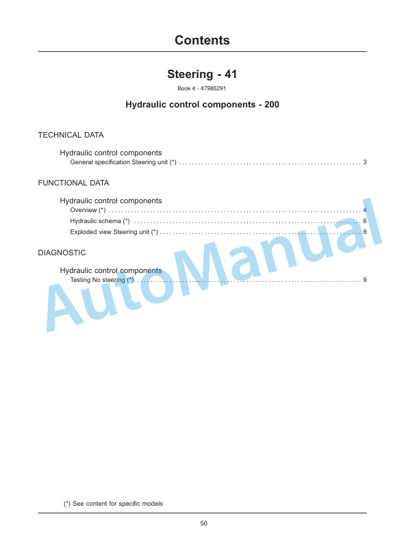 New Holland FR480, FR550, FR650, FR780 Tier 4B Final, FR850 Tier 2 Forage Harvester Service Manual 47985301 3 New Holland FR480, FR550, FR650, FR780 Tier 4B Final, FR850 Tier 2 Forage Harvester Service Manual 47985301-3