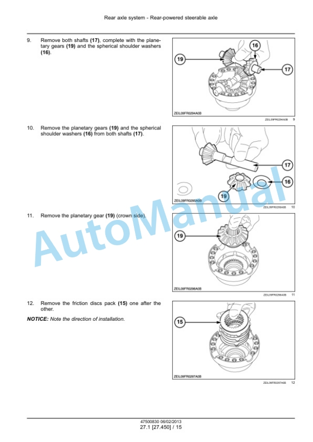 New Holland FR9040, FR9050, FR9060, FR9080, FR9090 Forage Harvester Service Manual 47500832 3 New Holland FR9040, FR9050, FR9060, FR9080, FR9090 Forage Harvester Service Manual 47500832 - Image 3