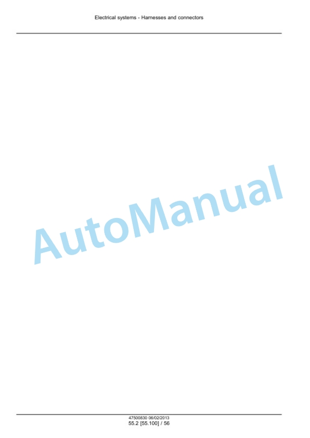 New Holland FR9040, FR9050, FR9060, FR9080, FR9090 Forage Harvester Service Manual 47500834 3 New Holland FR9040, FR9050, FR9060, FR9080, FR9090 Forage Harvester Service Manual 47500834-3