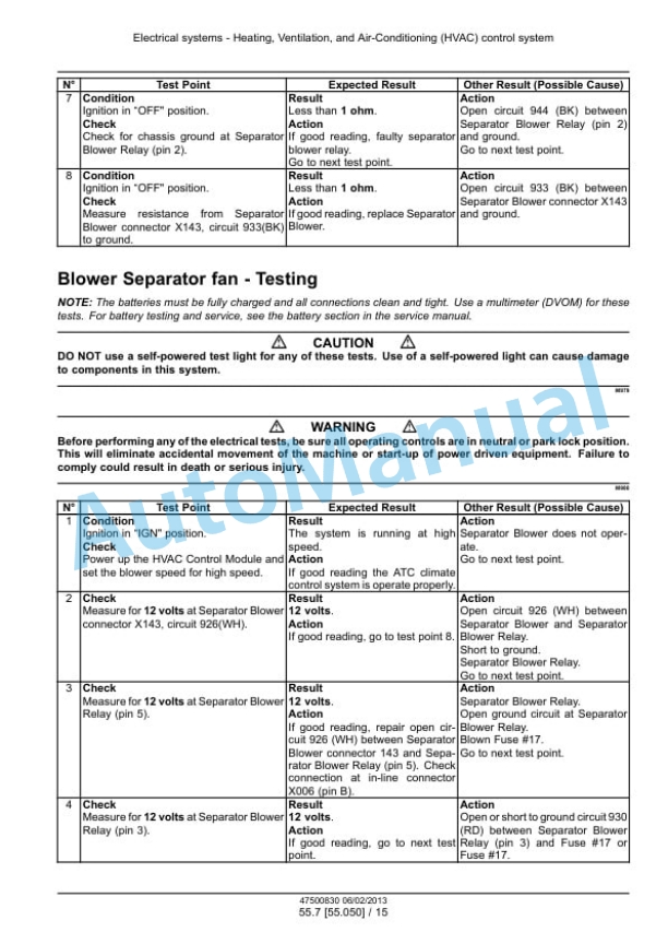 New Holland FR9040, FR9050, FR9060, FR9080, FR9090 Forage Harvester Service Manual 47500837 3 New Holland FR9040, FR9050, FR9060, FR9080, FR9090 Forage Harvester Service Manual 47500837 - Image 3