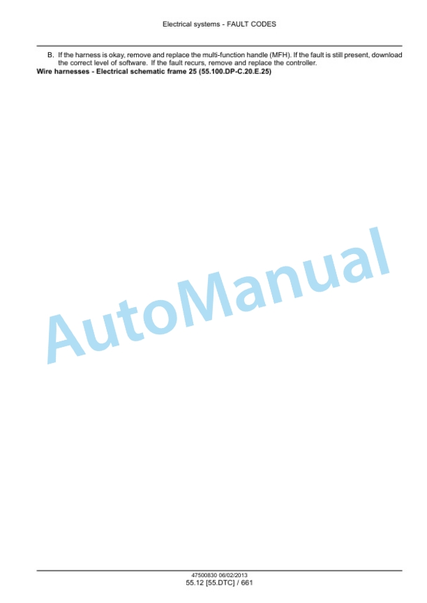 New Holland FR9040, FR9050, FR9060, FR9080, FR9090 Forage Harvester Service Manual 47500839 5 New Holland FR9040, FR9050, FR9060, FR9080, FR9090 Forage Harvester Service Manual 47500839-5