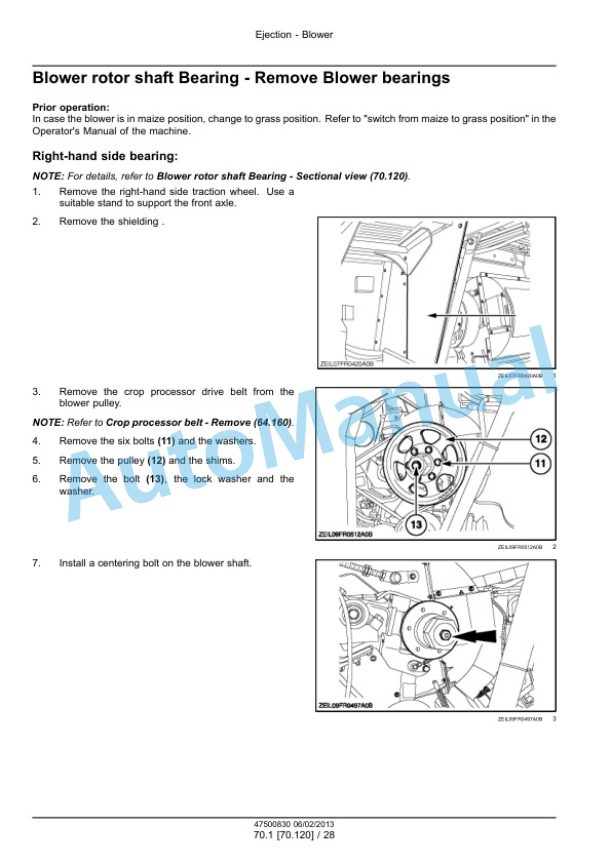New Holland FR9040, FR9050, FR9060, FR9080, FR9090 Forage Harvester Service Manual 47500840 5 New Holland FR9040, FR9050, FR9060, FR9080, FR9090 Forage Harvester Service Manual 47500840 - Image 5