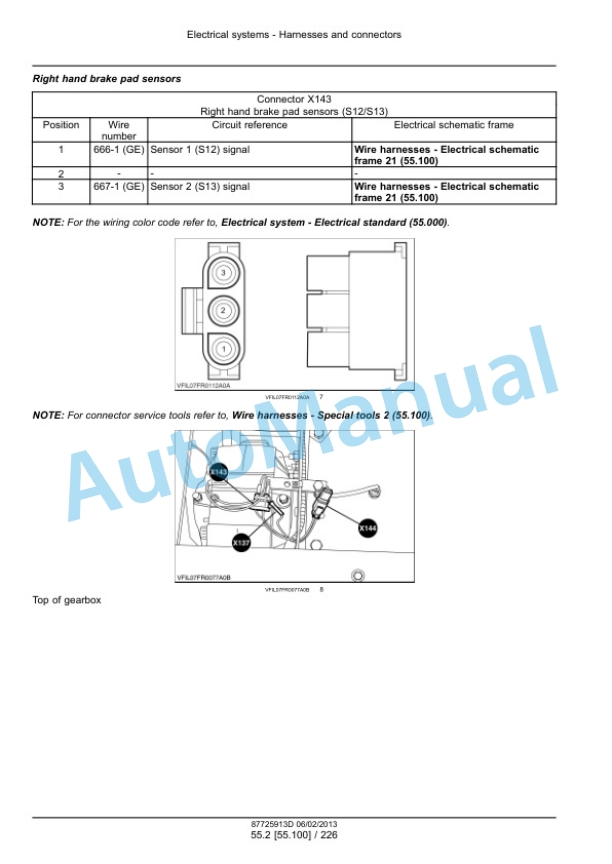 New Holland FR9040, FR9050, FR9060, FR9080, FR9090 Forage Harvester Service Manual 87725913D 3 New Holland FR9040, FR9050, FR9060, FR9080, FR9090 Forage Harvester Service Manual 87725913D - Image 3