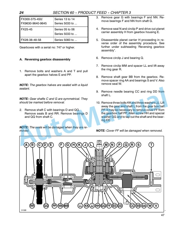New Holland FX25, FX45, FX28, FX38, FX48, FX58 Forage Harvester Repair Manual 87051245 4 New Holland FX25, FX45, FX28, FX38, FX48, FX58 Forage Harvester Repair Manual 87051245-4
